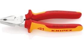 KNIPEX 02 06 180 - ALICATE UNIVERSAL DE FUERZA AISLADO VDE KNIPEX 180 MM. CON M