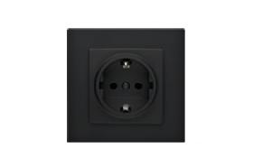 BJC 5UH10724SB - MIRO,TECLA DE SCHUKO NEGRO MATE
