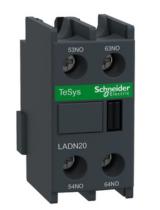 SCHNEIDER ELECTRIC LADN20 - BLOQUE CONT. AUX.2NA FRONT.