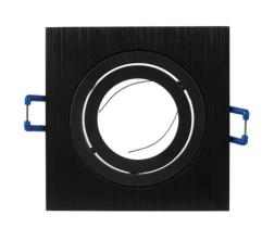 LDV 326NG - EMPOTRABLE ALUMINIO RAYADO OSCILANTE CUADRADO 50MM NEGRO