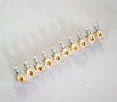 APARELEC BCN T06 - REGLETA CONEX.FLEX. 10P   6 MM TRANSP.