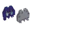 APARELEC BCN A121211 - BORNAS DE CARRIL CON TORNILLO 2.5 GRIS 1000V