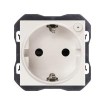  SIMON 20000432-190 - BASE ENCHUFE SCHUKO ENBORNAMIENTO TORNILLO BLANCO MATE