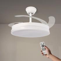 LEDME-EUROPA LM8831 - VENTILADOR DE TECHO LED WHITE OLGA Ø107 CM