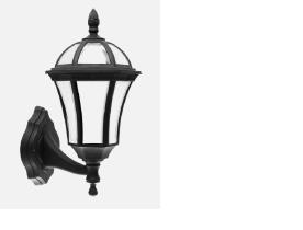 FABRILAMP 126161009 - Aplique Exterior Comino 1xe27 Negro Ip44 Policarbonato 41,1x