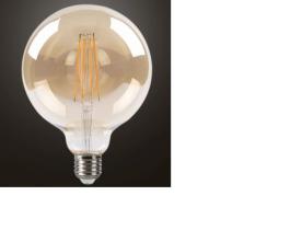 FABRILAMP 141343181 - BOMBILLA FILAMENTO GLOBO 16X12,5D 8W 750LM E27 AMBAR 2700K