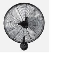 FABRILAMP 213161020 - VENTILADOR PARED ARRECIFE 60W NEGRO/PLATA 40D 3 VELOCIDADES