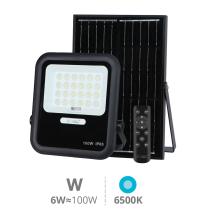 GARSACO 202615016 - PROYECTOR SOLAR LED MILOHA 100W 6500K IP65 NEGRO