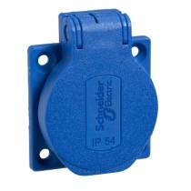 Toma empotrable con brida; Pratika; 2P+T; 50x50 mm; IP54 250  SCHNEIDER ELECTRIC